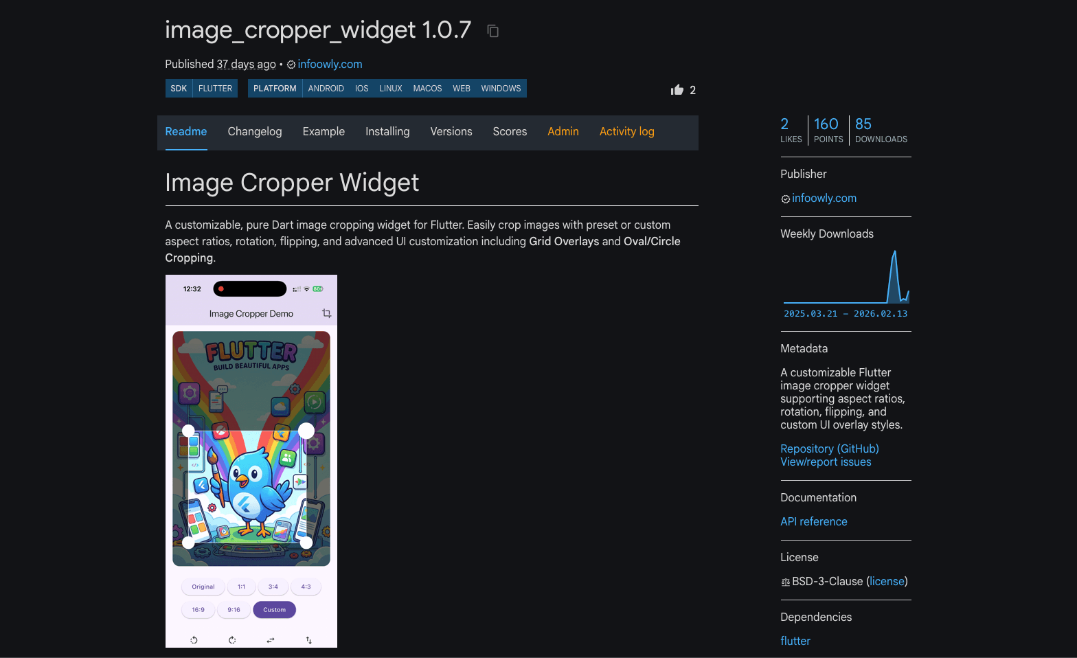 Image Cropper Widget